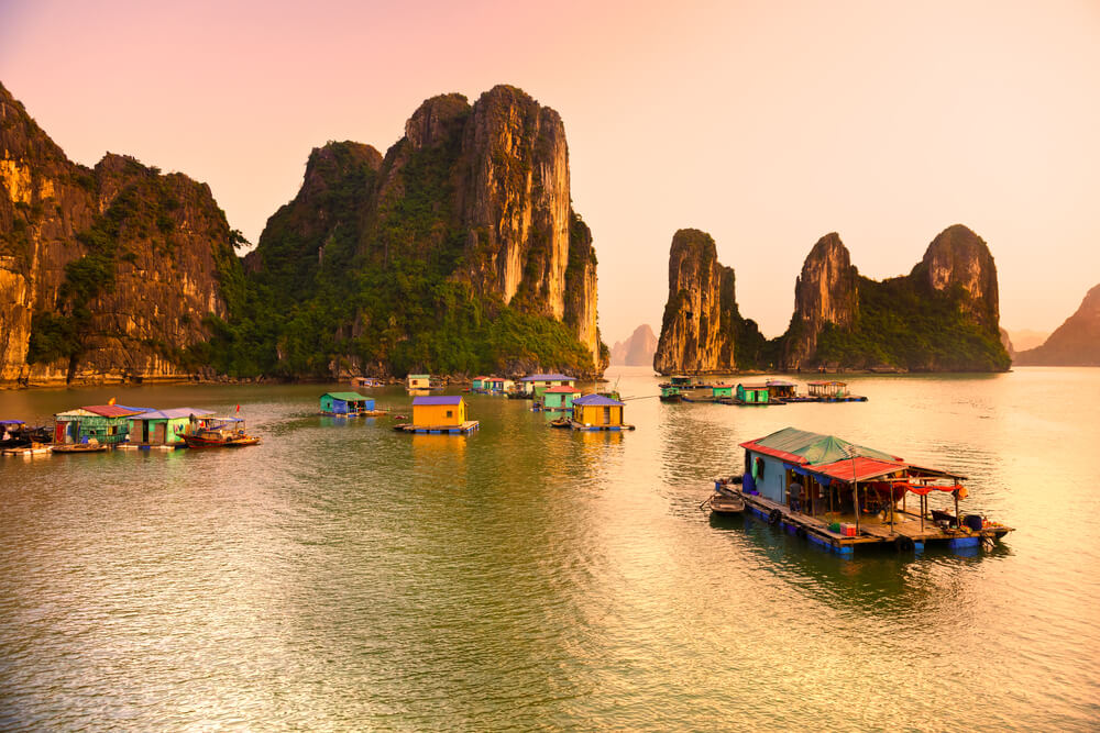Halong Bay, Vietnam. Unesco World Heritage Site. Most popular place in Vietnam.