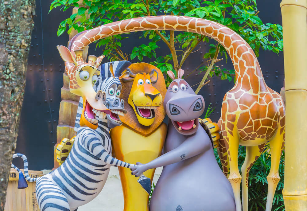 Tourists and theme park visitors Attraction in Universal Studios at Singapore in Sentosa island, Singapore