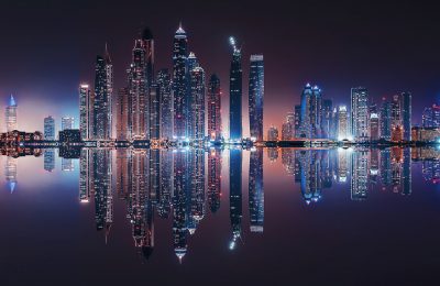 Dubai Marina reflection