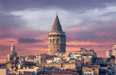 Galata Tower in Istanbul Turkey