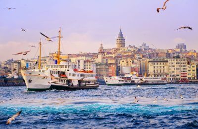 Galata Tower in Istanbul Turkey