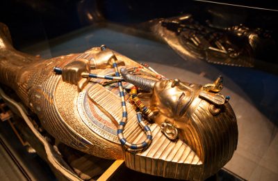 Golden tomb of Egyptian pharaoh