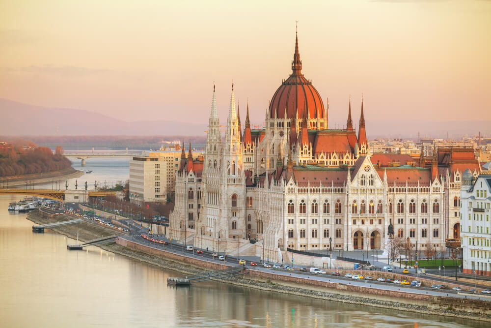 Parliament building in Budapest, Hungary