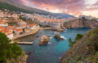 View on ancient castle in Dubrovnik. Croatia.