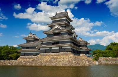 Beautiful medieval castle Matsumoto in the eastern Honshu, Japan