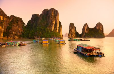 Halong Bay, Vietnam. Unesco World Heritage Site. Most popular place in Vietnam.