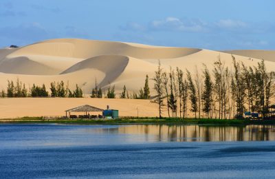 White sand dune in Mui Ne, Vietnam