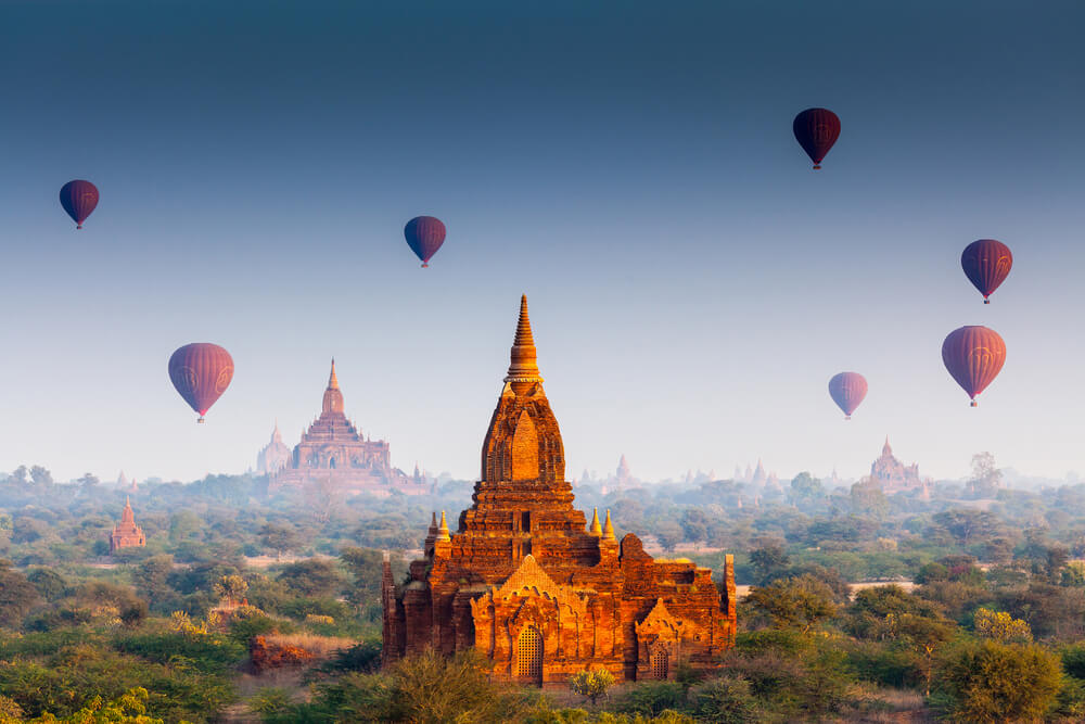 temples in Bagan, Myanmar